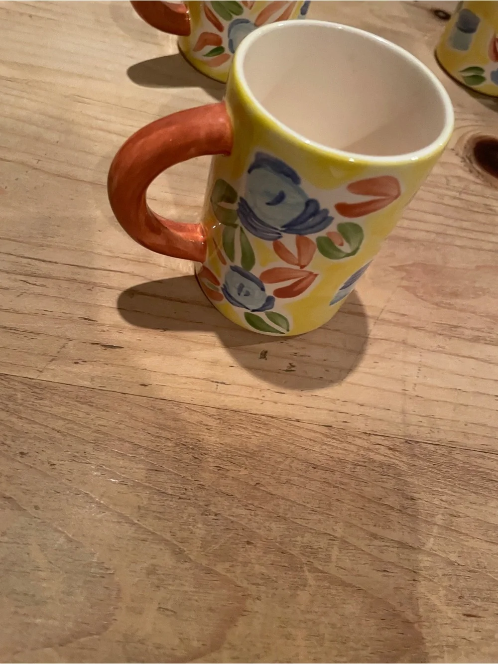 Pier One Creamer mini pitcher tea set ceramic floral shabby chic miniature